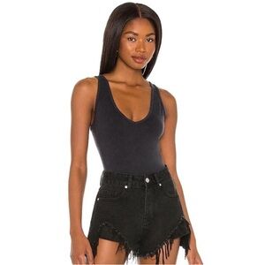 Free People Washed Seamless Bodysuit